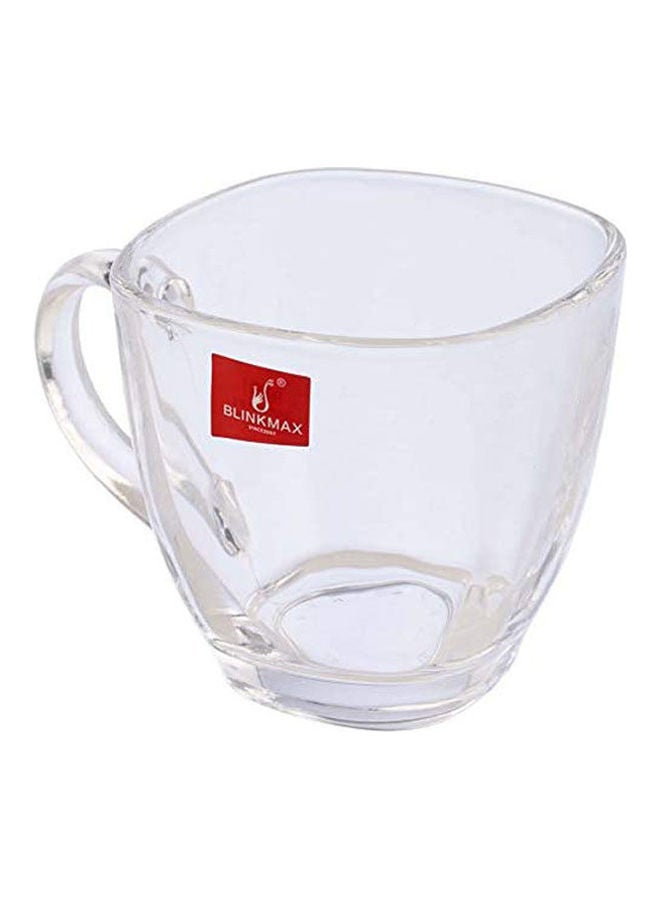 Blinkmax Glass Square-Shaped Coffee Mug Set 6 Pieces Clear 7.5x7.5cm  - Image 2