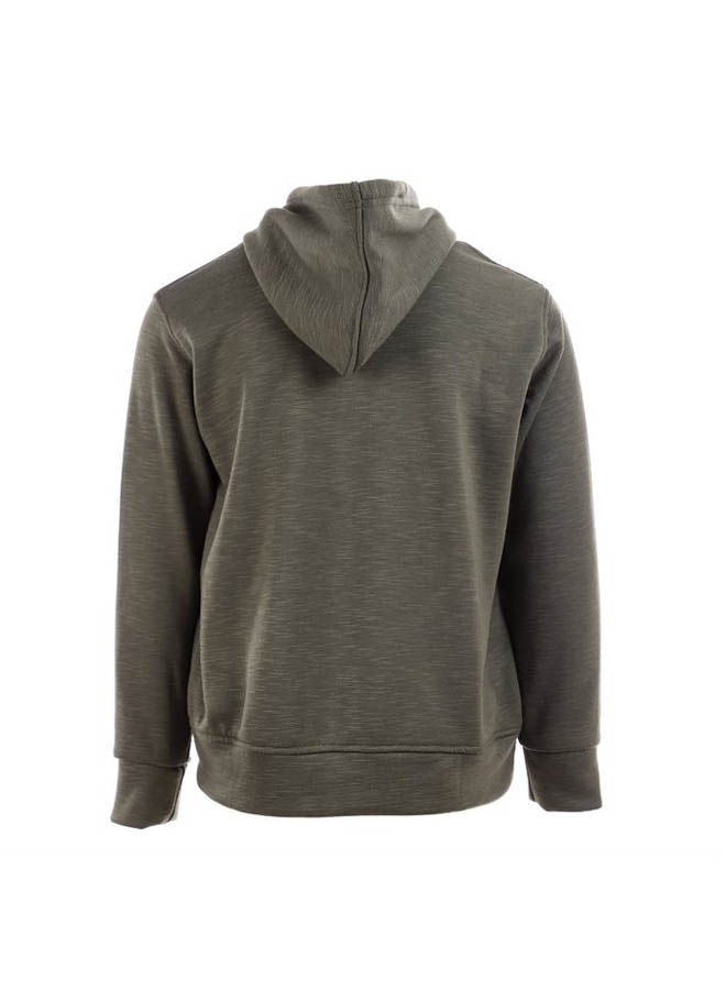 Caesar Hooded Neck Long Sleeve Printed Hoodie Dark Green  - Image 2