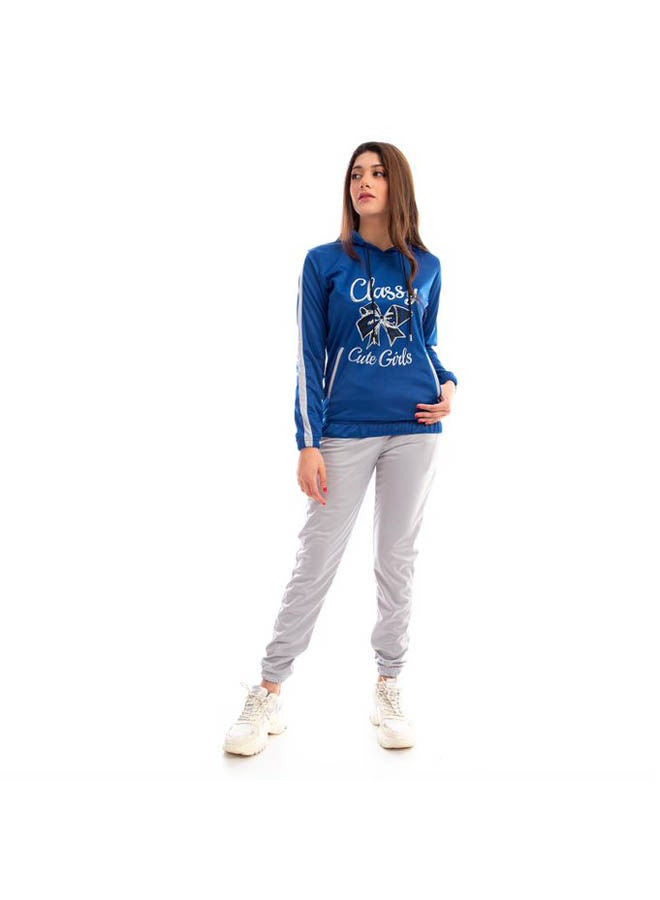 Caesar Hooded Neck Long Sleeve Printed Tracksuit Sets Multicolour  - Image 1