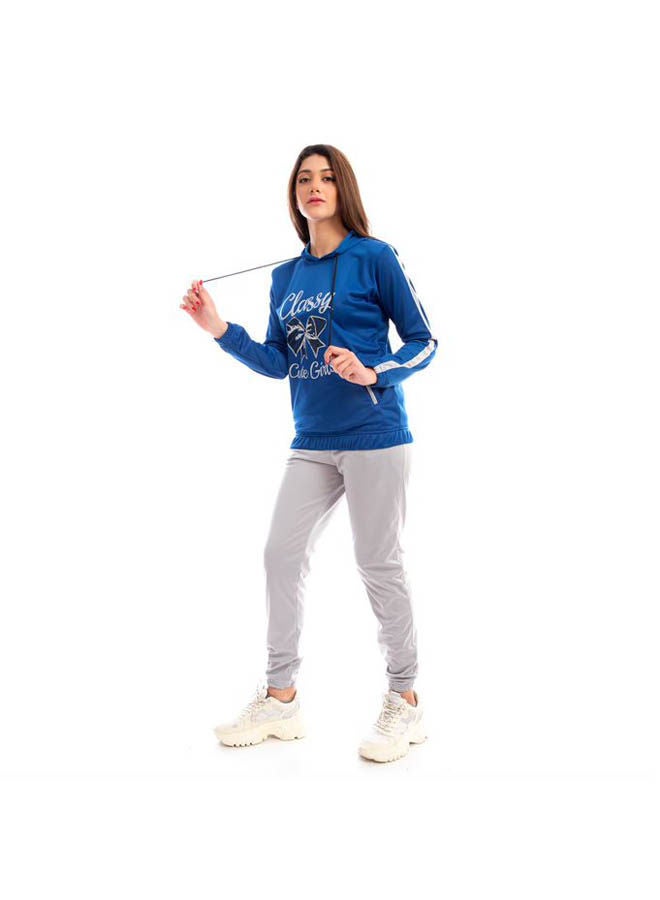Caesar Hooded Neck Long Sleeve Printed Tracksuit Sets Multicolour  - Image 2
