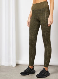 High Waist Training Tights Green