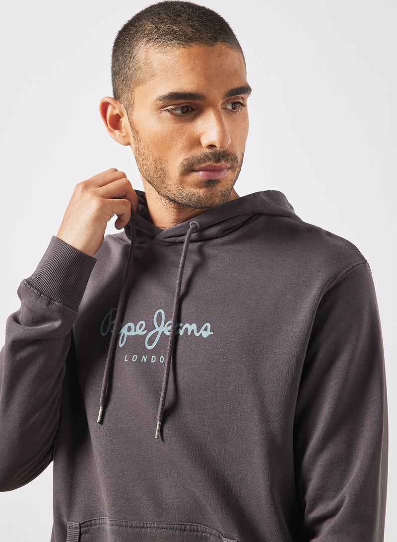 Pepe Jeans LONDON - Dariel Logo Hoodie Dark Grey - Image 1