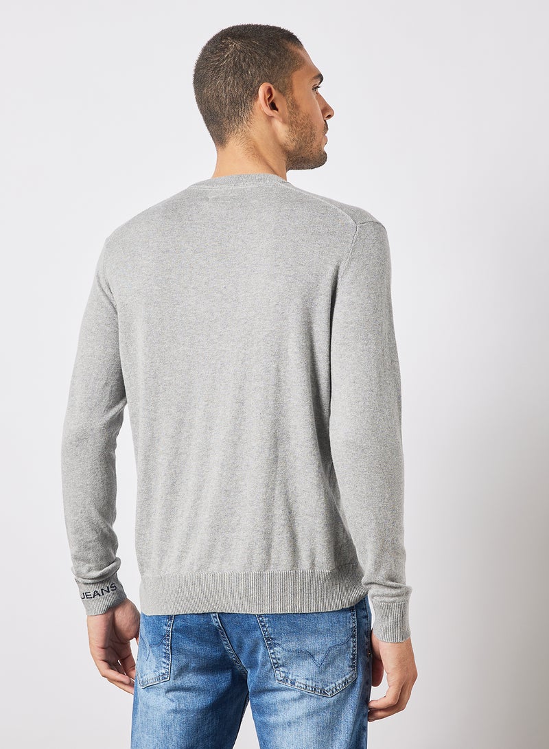 Pepe Jeans LONDON - Andre Crew Neck Sweater Grey - Image 1