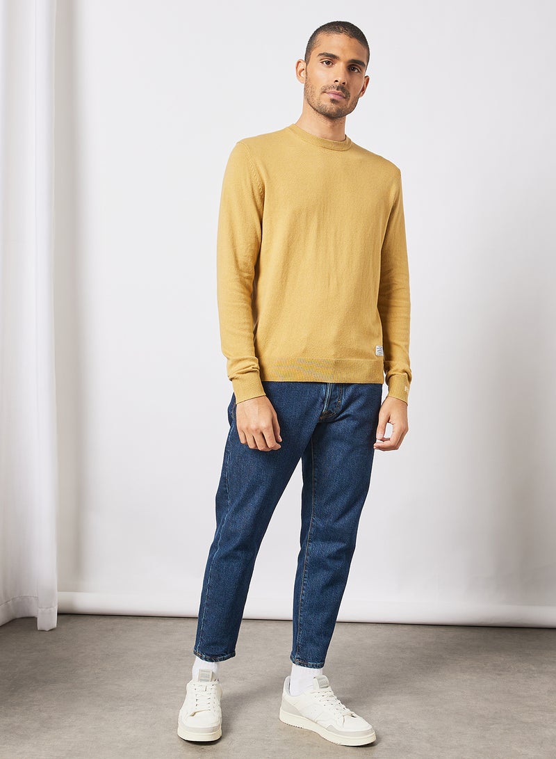 Pepe Jeans LONDON - Andre Crew Neck Sweater Mustard - Image 1