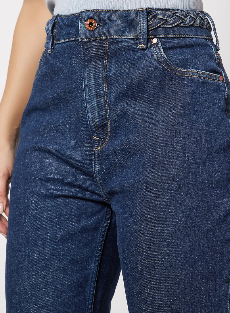 Pepe Jeans LONDON Violet High Braid Relaxed Fit Jeans Blue