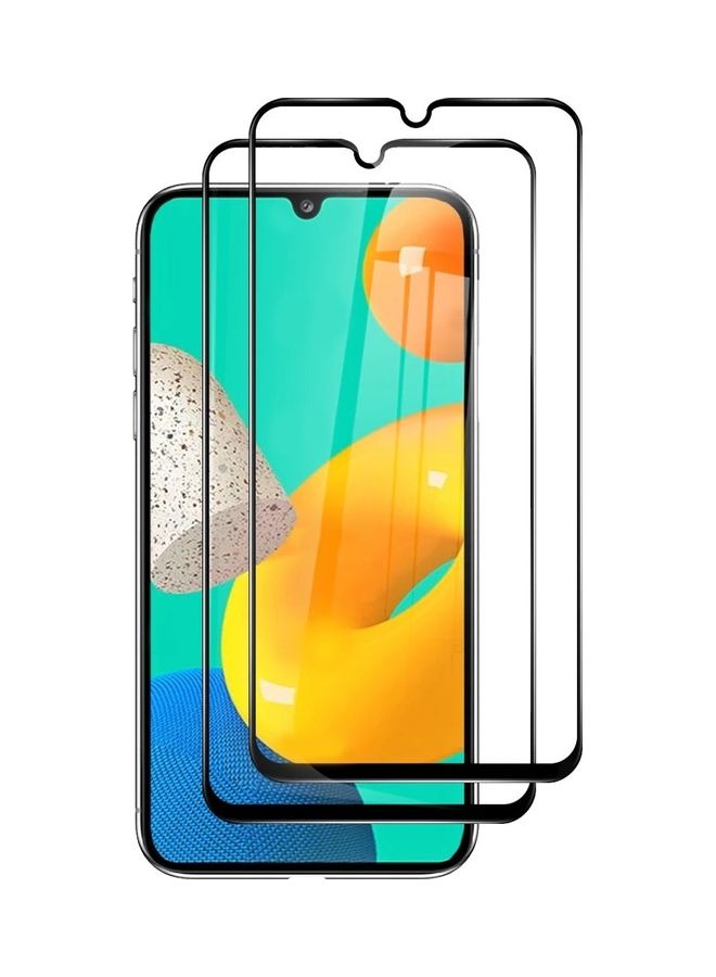مارجون لاصقة حماية للشاشة من الزجاج المقوى بدقةٍ عالية الوضوح لهاتف سامسونج جالاكسي A32 من قطعتين (6.4 بوصة) شفاف - Image 2