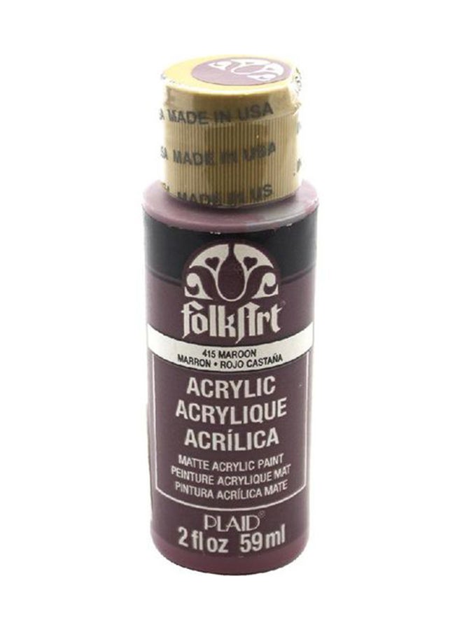 PLAID FolkArt Acrylic Paint Maroon