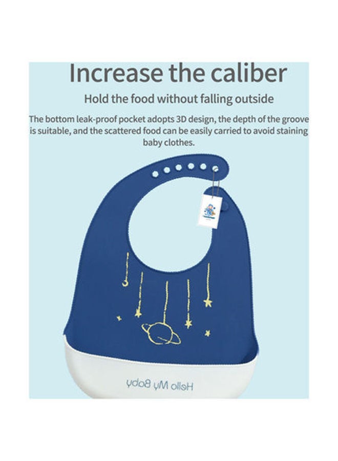 YES!TWOGO - Baby Silicone Bib Waterproof Saliva Pocket - Image 1