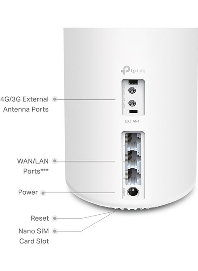 TP-LINK AX1800 Whole Home Mesh Gateway White  - Image 3