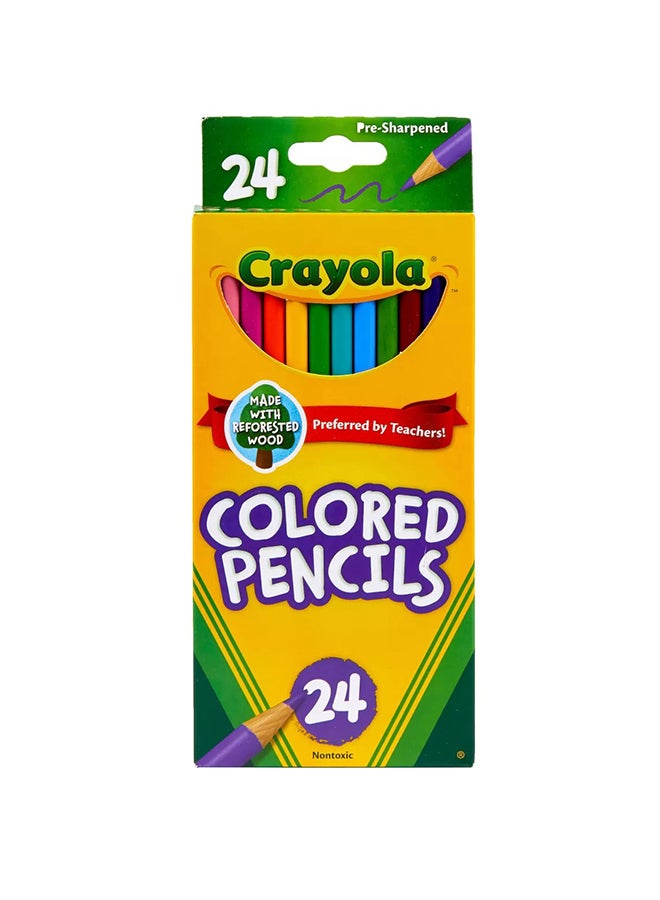 كرايولا أقلام رصاص ملونة مكونة من 24 قطعة - Image 1