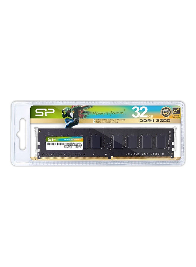 Silicon Power RAM For Desktop DDR4 3200 Black  - Image 1
