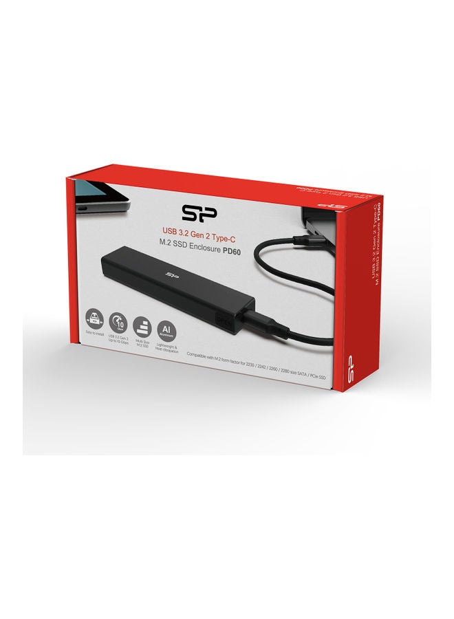 Silicon Power - Case M.2 NVMe To USB Type-C Black - Image 1