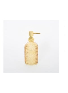 Vega Glass Soap Dispenser Yellow 8.1 x 12.5cm