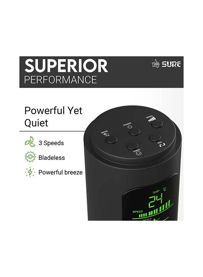 Sure Tower Fan With Remote Control STF36AZ Black - Image 4