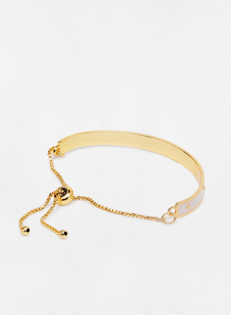 Pipa Bella 925 Sterling Gold Plated Turquoise Color Cubic Zirconia Aizah Evil Eye Bracelet - Image 3