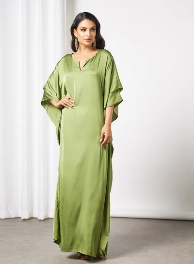 RVVIVA Layered Sleeve Kaftan Dark Perico