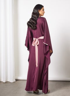 Tie-Up Waist Kaftan Dark Amethyst - v1643725812/N44150942V_2