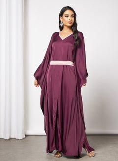 Tie-Up Waist Kaftan Dark Amethyst - v1643725812/N44150942V_4