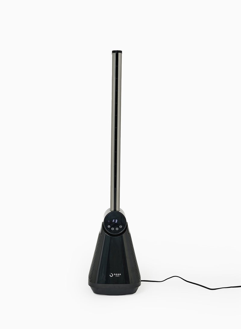 Noon East - Digital Electric Bladeless Fan With Touch Display With Remote Controller Leafless Fan- 50 W 108 Cm DRTF-2006Y Black - Image 1