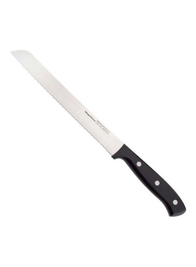 Filo Bread Knife Silver-Black 20cm