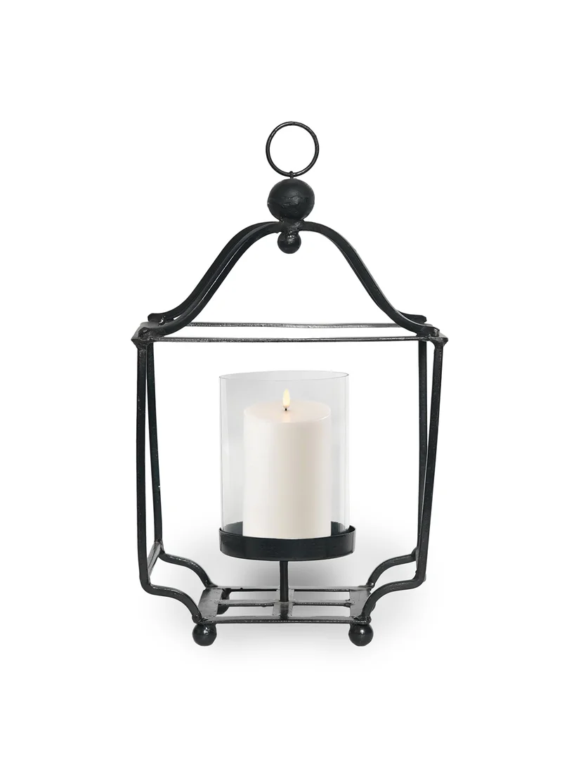 ebb & flow Modern Ideal Design Handmade Lantern Unique Luxury Quality Scents For The Perfect Stylish Home Black 10X9X27cm