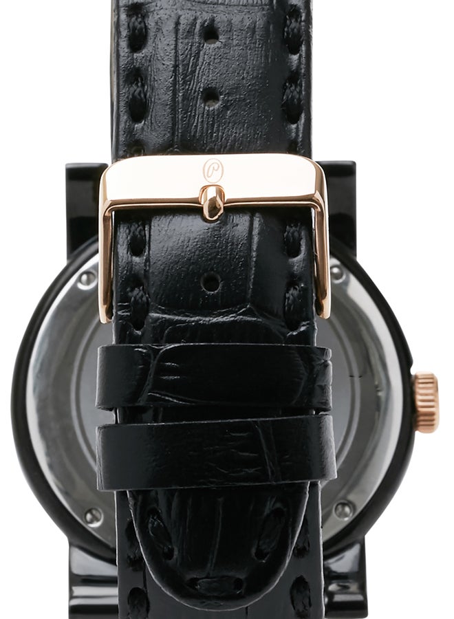 فيليب مورالي السويسرية ساعة يد بعقارب طراز L0723BBBB - مقاس 34 مم - لون أسود للرجال - Image 4