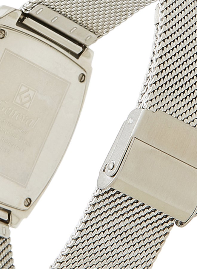 جينيفال من سويسرا ساعة يد بعقارب مصنوعة من الستانلس ستيل طراز GLS134QWPW للنساء - Image 4