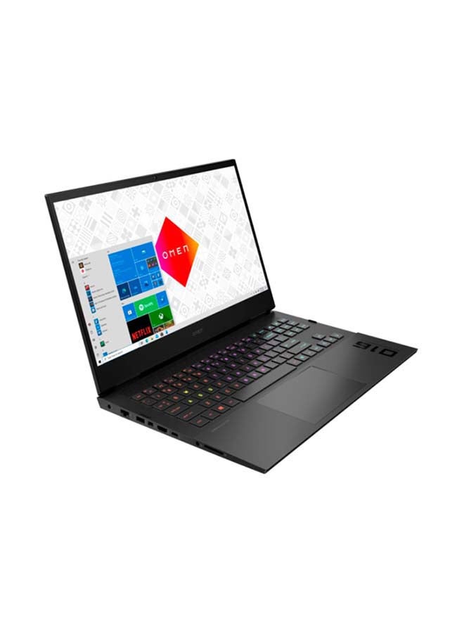إتش بي - لابتوب أومن ‎16-B0014NR للألعاب مزود بشاشة مقاس 16.1 بوصة بدقةٍ كاملة الوضوح مع معالج إنتل كور i7-11800H وذاكرة رام DDR4 سعة 16 جيجابايت ومحرك أقراص SSD سعة 512 جيجابايت وبطاقة رسومات إنفيديا RTX 3060 سعة 6 جيجابايت ويعمل بنظام تشغيل ويندوز 11 - إصدار عالمي اللغة الإنجليزية أسود - Image 1