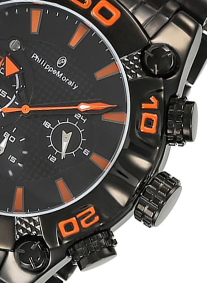 Philippe Moraly of Switzerland Men's Stainless Steel Chronograph Watch MC1333BBA - Image 3