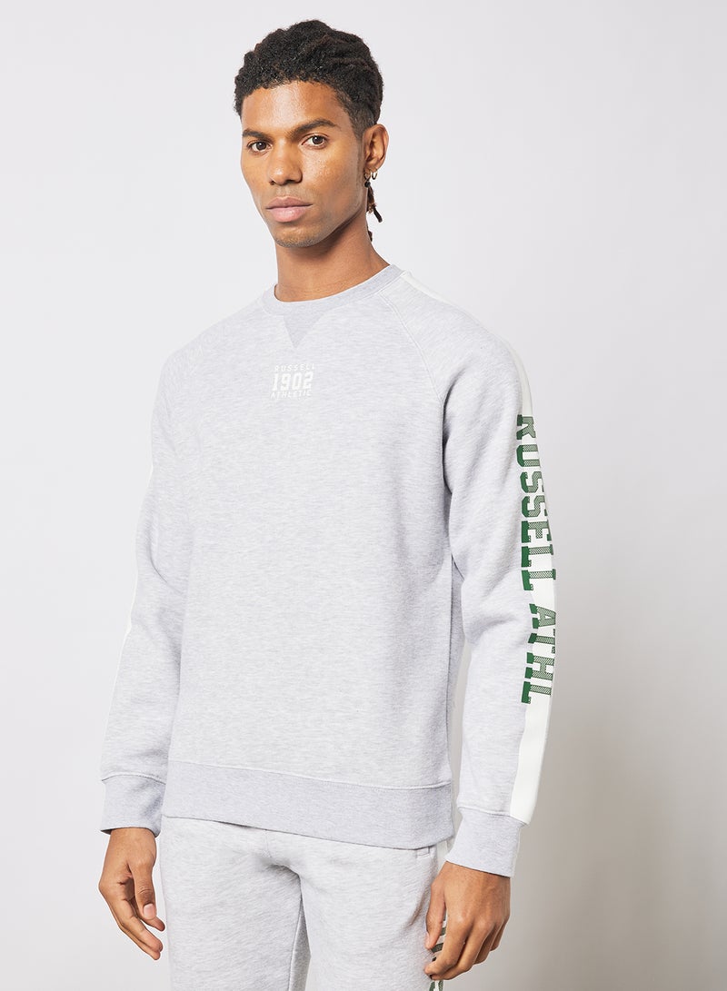 Russell Athletic - Contrast Stripe Sweatshirt Grey - Image 1