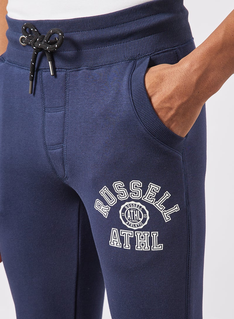 Russell Athletic - Slim Fit Logo Sweatpants Navy - Image 1