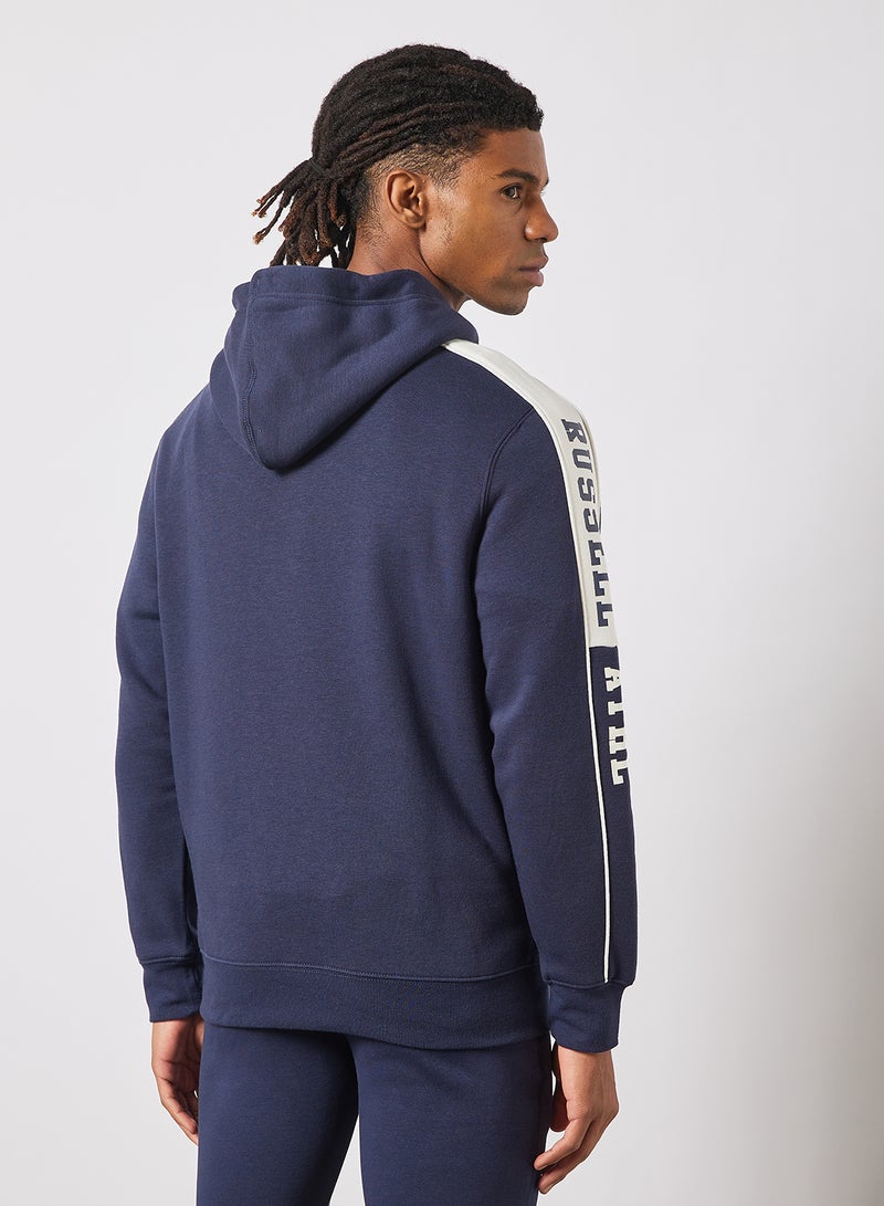 Russell Athletic - Collegiate Piped Pullover Hoodie Navy - Image 1