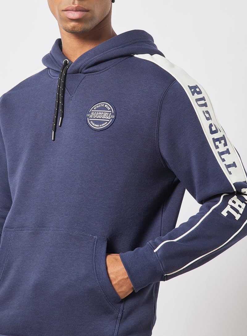 Russell Athletic - Collegiate Piped Pullover Hoodie Navy - Image 1