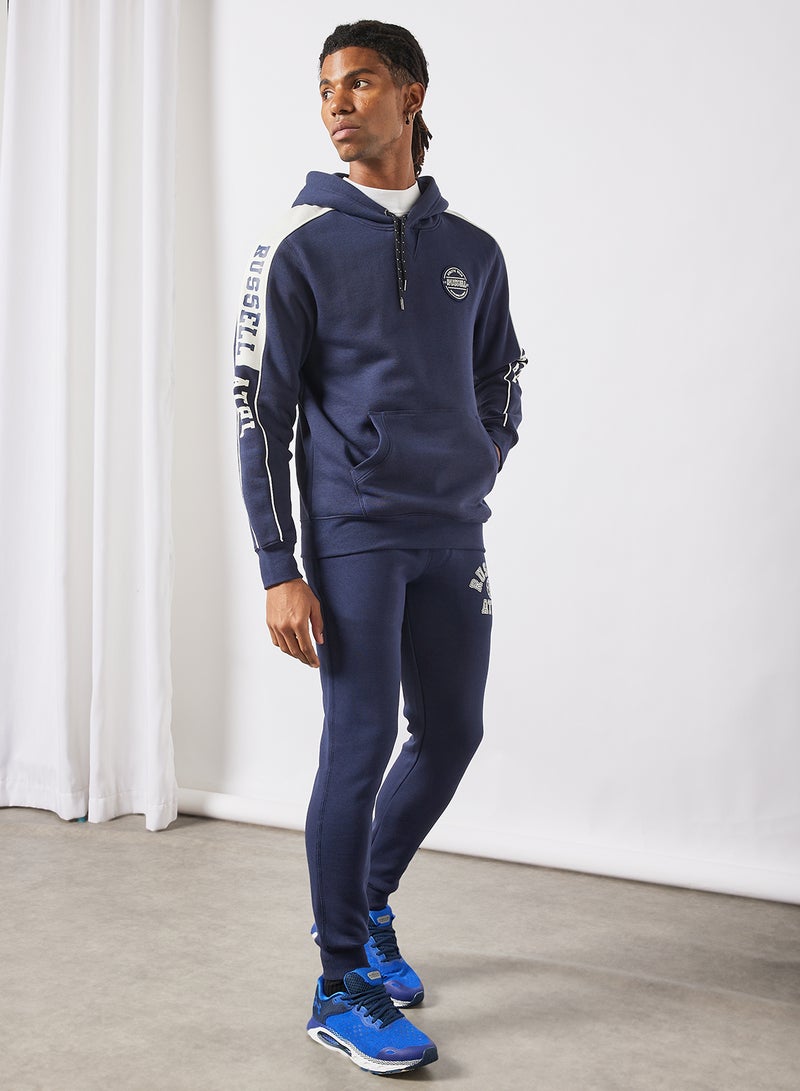 Russell Athletic - Collegiate Piped Pullover Hoodie Navy - Image 1