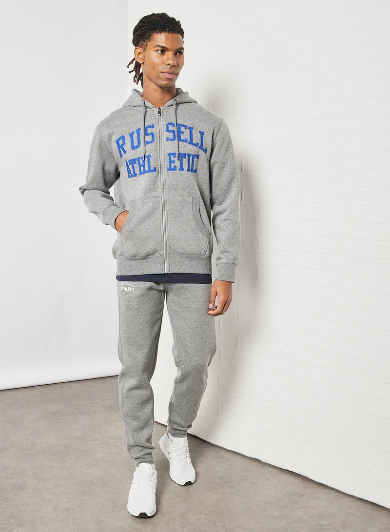 Russell Athletic Iconic-Zip Through Hoodie Grey
