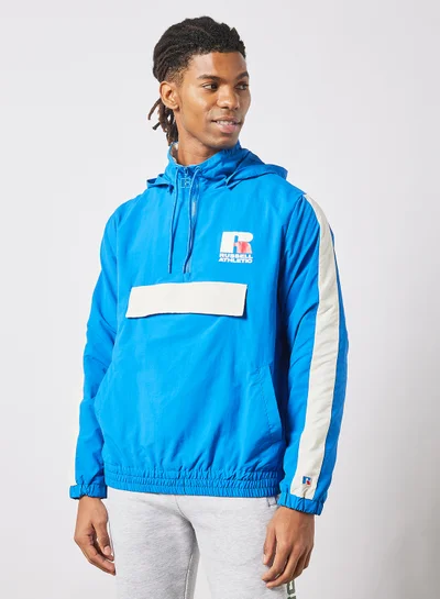 Russell Athletic Leon Hooded Windbreaker Blue