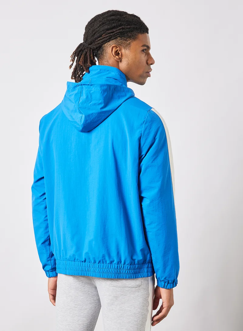 Russell Athletic Leon Hooded Windbreaker Blue