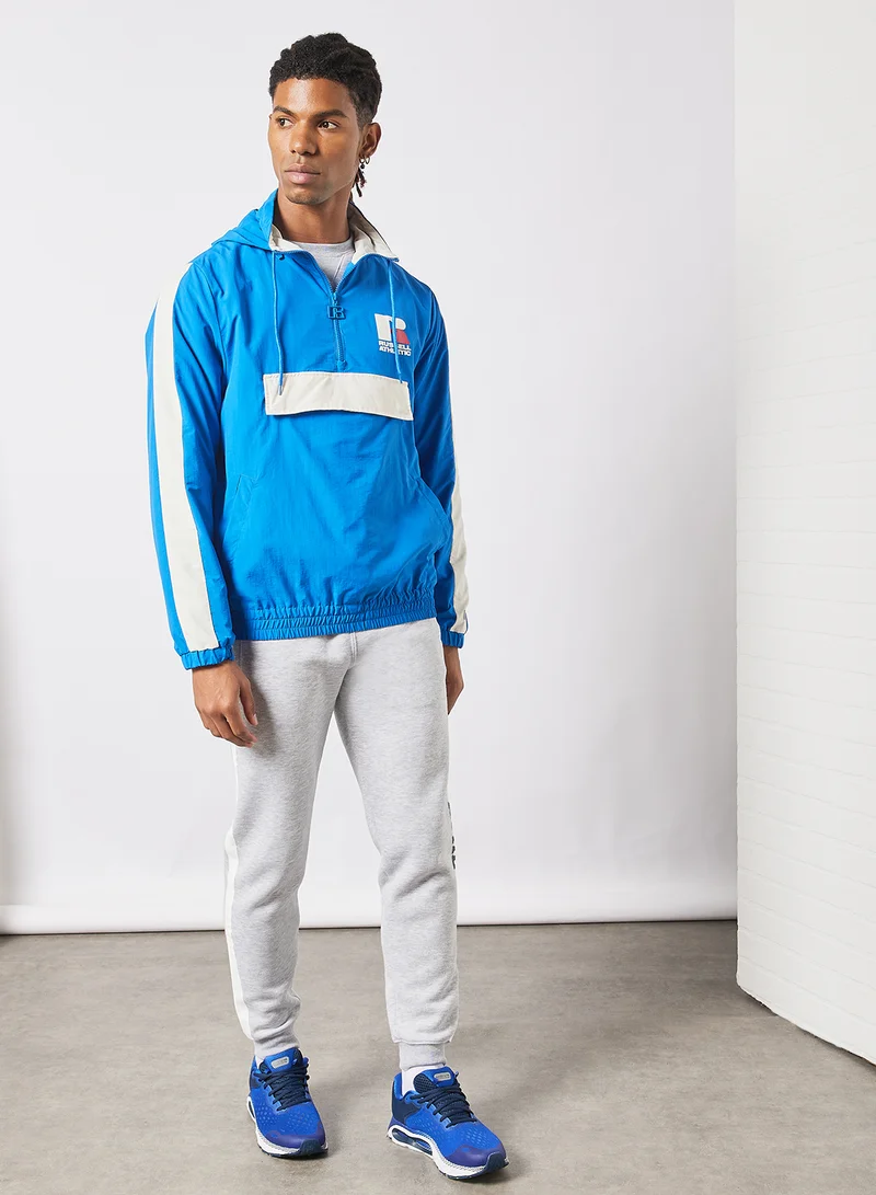 Russell Athletic Leon Hooded Windbreaker Blue