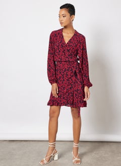 Russo Wrap Dress Red