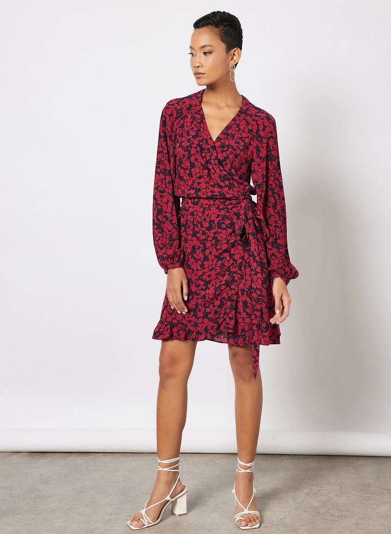 ZADIG & VOLTAIRE - Russo Wrap Dress Red - Image 1
