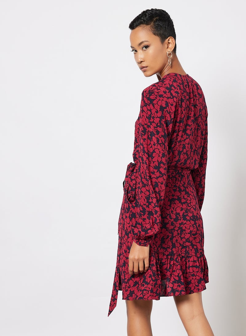 ZADIG & VOLTAIRE - Russo Wrap Dress Red - Image 1