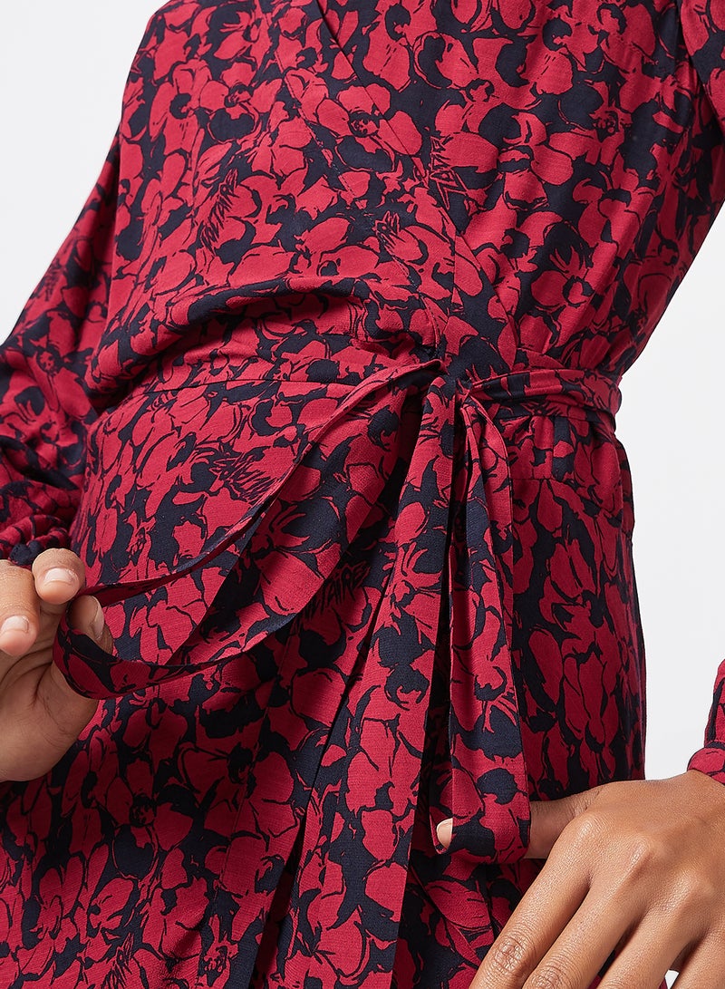 ZADIG & VOLTAIRE - Russo Wrap Dress Red - Image 1