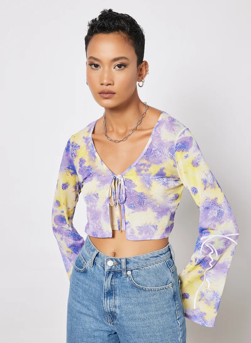 Karl Kani Tie-Dye Crop Top