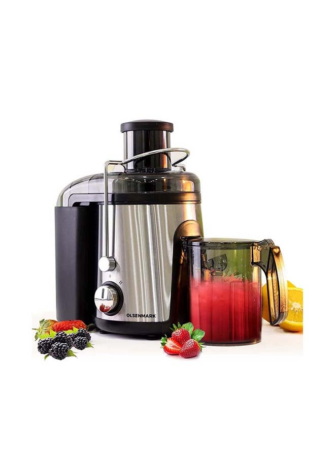 أولسنمارك عصارة بقوة الطرد المركزي توضع أعلى المنضدة 1.3 L 600.0 W OMJE2345CA أسود/فضي - Image 1