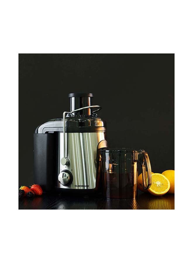 أولسنمارك عصارة بقوة الطرد المركزي توضع أعلى المنضدة 1.3 L 600.0 W OMJE2345CA أسود/فضي - Image 5