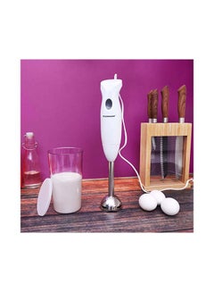 Hand Blender with Stainless Steel Blades, Detachable Stick & Hang-Up Loop, Anti-Splash Guard and Easy Cleaning OMHB 2285 White - v1643793211/N24601721A_4