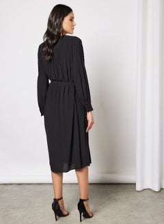 Y.A.S Hevira Long Sleeve Midi Dress Black  - Image 2