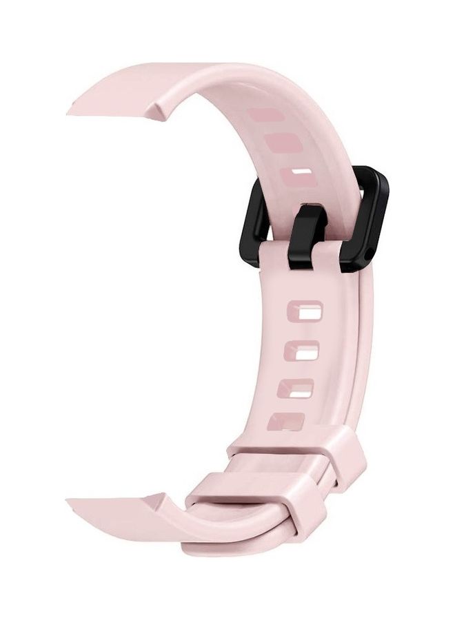 MARGOUN Adjustable Silicone Replacement Strap For Xiaomi Mi Band 5 And 6 Fitness Tracker Light pink - Image 2