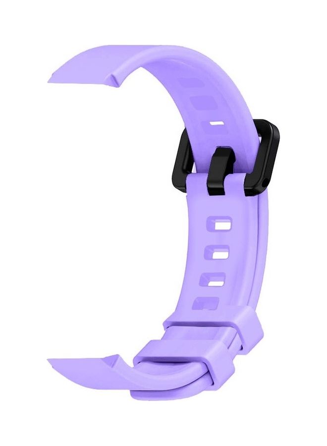 MARGOUN Adjustable Silicone Replacement Strap For Xiaomi Mi Band 5 And 6 Fitness Tracker Purple - Image 2