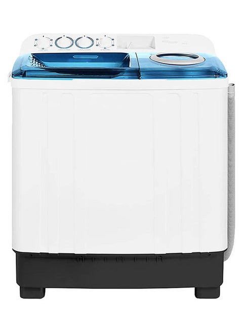 Semi Automatic Twin Tub Efficient Top Loading Washing Machine With Lint Filter, Spin Dry 10 kg 400 W SGW105 White/Blue